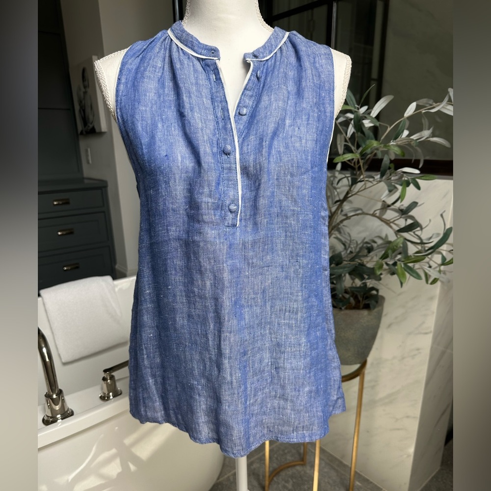 🩵JOIE🩵 Breezy Blue Sleeveless Blouse, Size S